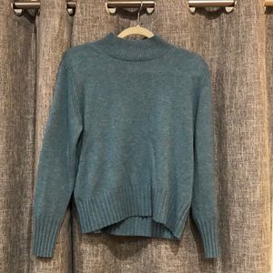 100% cashmere JCrew mock turtleneck sweater